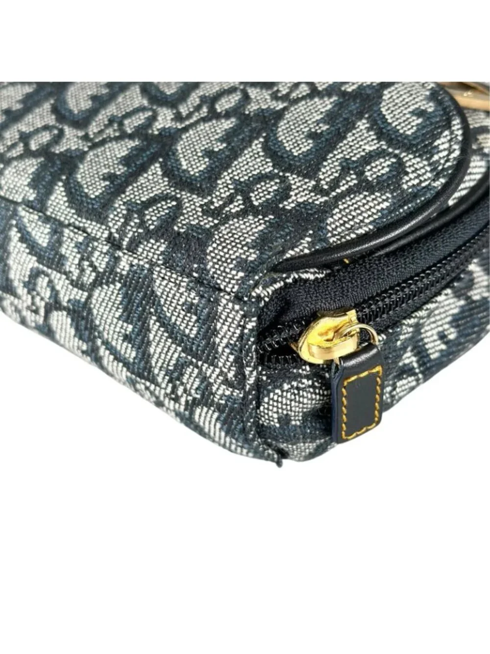 Dior Trotter Saddle Pouch Canvas Navy